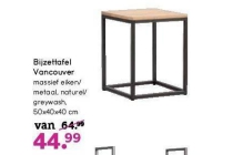 bijzettafel vancouver