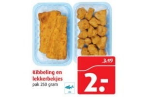 kibbeling en lekkerbekjes