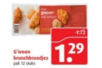 g woon brunchbroodjes