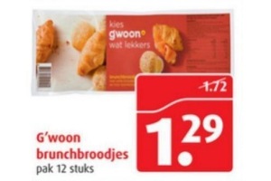 g woon brunchbroodjes