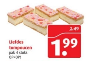 liefdes tompoucen