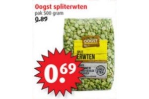 oogst spliterwten