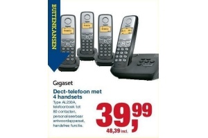 dect telefoon met 4 handsets