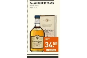 dalwhinnie 15 years