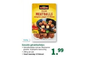 gevulde gehaktballetjes