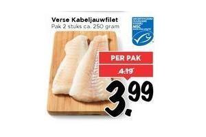 verse kabeljauwfilet