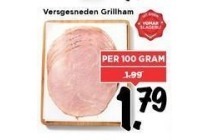 versgesneden grillham