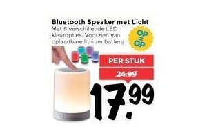 bluetooth speaker met licht vomar