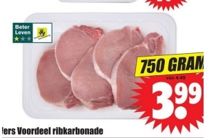 vers voordeel ribkarbonade nu voor eur3 99