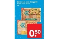 bake your own deegplak