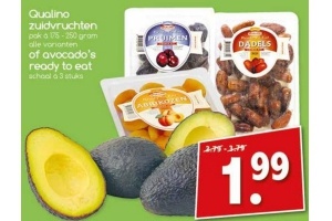 qualino zuidvruchten of avocado s ready to eat
