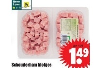 schouderham blokjes
