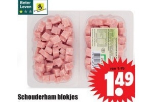 schouderham blokjes