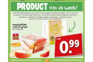 oogappeltjes rood of groen