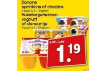 danone sprinklins of choclins huisdiergeheimen yoghurt of danoontje