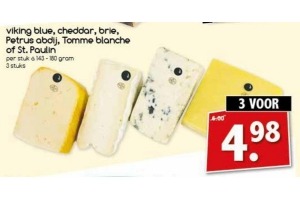 viking blue chaddar brie petrus abdij tomme blanche of st paulin