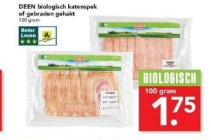 deen biologisch katenspek of gebraden gehakt