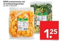 deen pompoensoep mix of erwtensoepgroenten