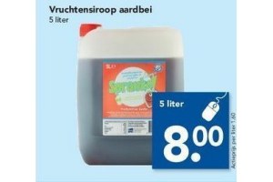 vruchtensiroop aardbei