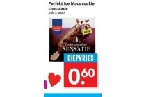 perfekt ice macs cookie chocolade