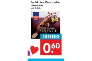 perfekt ice macs cookie chocolade