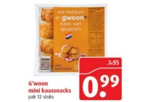g woon mini kaassnacks