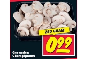 gesneden champignons