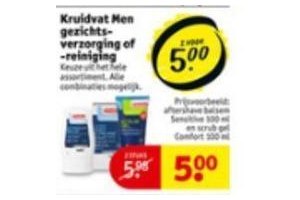 kruidvat men gezichtsverzorging of reiniging