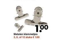 metalen klemmetjes