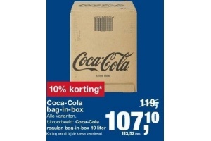 coca cola bag in box