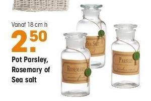 pot parsley rosemary of sea salt