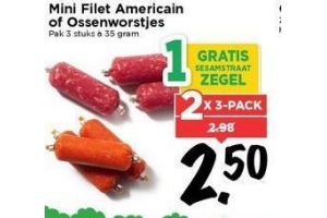 mini filet americain of ossenworstjes