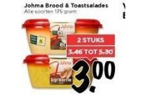 johma brood en toastsalades