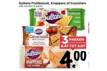 sultana fruitbiscuit knappers of crunchers