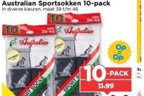 australian sportsokken 10 pack