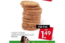 ambachtelijk meergranen beschuit