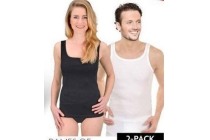 dames of heren singlet 2 pack