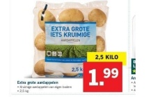 extra grote aardappelen