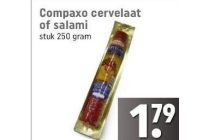 compaxo cervelaat of salami stuk