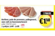 diverse vleeswaren