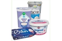 griekse ijslandse of turkse yoghurt