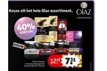 40 korting op het hele assortiment van olaz