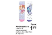 2 paar kindersokken