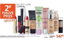 maybelline en l oreal paris teint en lip make up