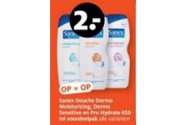 sanex douche dermo moisturizing dermo sensitice en pro hydrate 650 ml voordeelpak