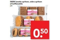 deen lunetta spritsen zebra spritsen of koffiewafels