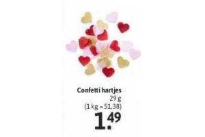 confetti hartjes