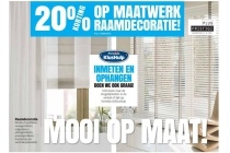 20 korting op maatwerk raamdecoratie