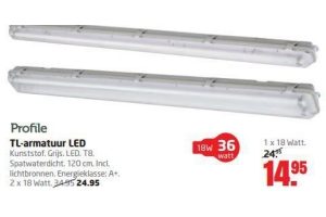 profile tl armatuur led voor eur14 95