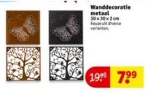 wanddecoratie metaal